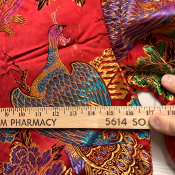 Red Embroidered Kimono Jacket - Picture 12 of 15